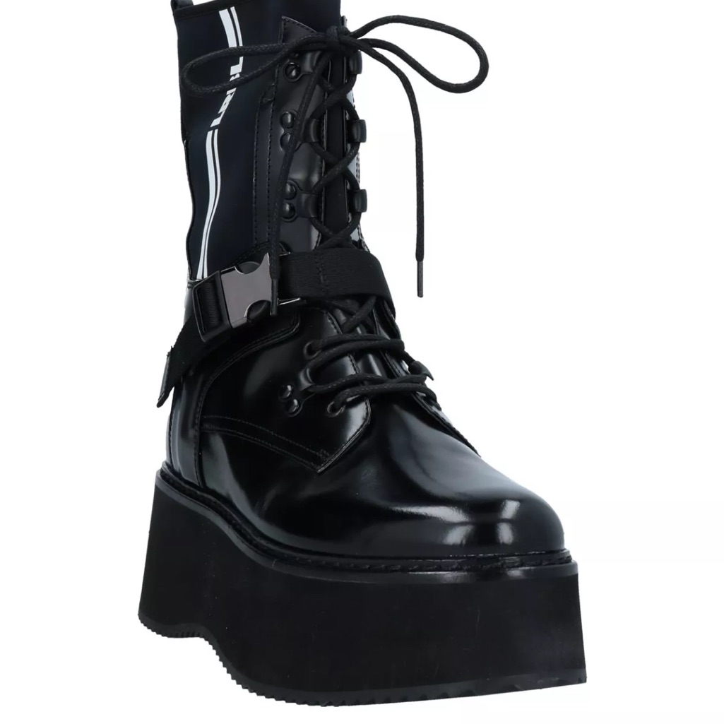 Loriblu Leather Lace-Up Platform Boots